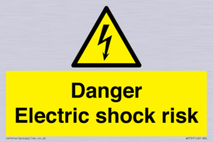 Danger Electric shock risk